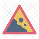 Landslide Natural Disaster Alert Icon
