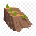 Landslide Avalanches Disaster Icon