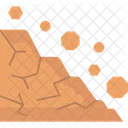 Landslide Mudslide Earth Movement Icon