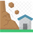 Andslide Mudslide Earth Movement Icon