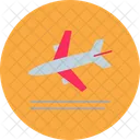 Landung Flugzeug Flugzeug Icon