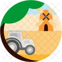 Landwirtschaft Bauernhof Wagen Symbol