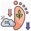 CO2-Fußabdruck in der Landwirtschaft  Symbol