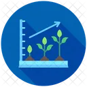 Wachstum in der Landwirtschaft  Symbol