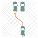 Lane Change Road Street Icon