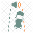 Lane Departure Warning Car Ldw Icon