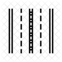 Lane Dividers Highway Icon