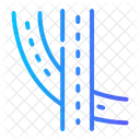 Lane Highway Road Icon