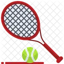 Langes Tennis Tennis Schlager Symbol