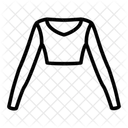 Langarm Oberteil Hemd Symbol