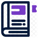Language Book Words Learning Icon