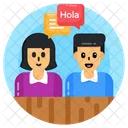 Discussion Conversation Language Practice Icon