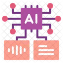 Language Processing Artificial Intelligence Technology Icon