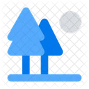 Lanscape Forest Tree Icon