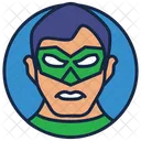 Green Lantern Warrior Superhero Icon