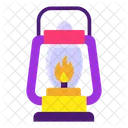 Vintage Torch Lantern Camping Lantern Icon