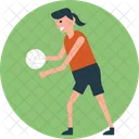 Juego Deportes Throwball Icono