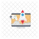 Inicio Cohete Juego Icono