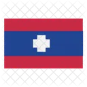 Lao Flag Nation Icon