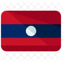 Laos Flag Country Icon