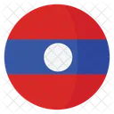 Laos Flag Country Icon