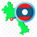 Laos Asia Map Icon