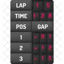 Lap Times Time Watch Icon