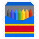 Lapices De Colores Crayones Lapices Icono