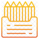 Lapices De Colores Arte Diseno Icono