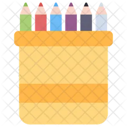 Lapices de colores  Icono