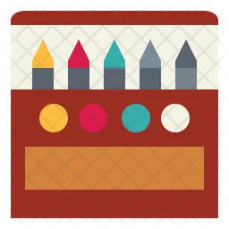 Lapices de colores  Icono