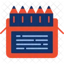 Lápices de colores  Icono