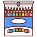 Lapices De Colores Bellas Artes Acuarelas Icono
