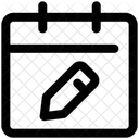 Calendario Lapiz Editar Icon