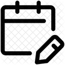 Calendario Lapiz Editar Icon