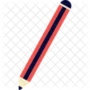 Lapiz En Colores Negro Y Rojo Icon