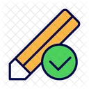 Lapiz Marca De Verificacion Aceptar Icono