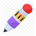 Icono Plano Facil De Usar De Lapiz Escolar Icono