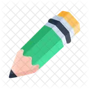 Icono Plano Facil De Usar De Lapiz Escolar Icono
