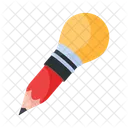 Icono Plano Facil De Usar De Lapiz Escolar Icono
