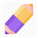 Icono Plano Facil De Usar De Lapiz Escolar Icono