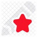 Lapiz Estrella Autentico Icono