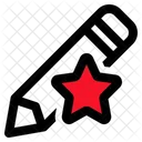 Lapiz Estrella Autentico Icono