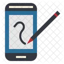 Escribir Smartphone Lapiz Icono