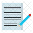 Lapices Papel Icono