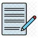 Lapices Papel Icono