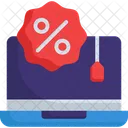 Laptop Sale Online Sale Icon