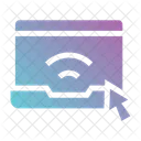 Laptop Wifi Internet Icon