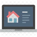 Laptop Real Estate Webpage Icon