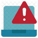 Laptop User Caution Icon